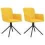 Sillas de comedor giratorias 2 uds terciopelo amarillo de , Sillas de comedor - Ref: Foro24-344797, Precio: 132,86 €, Descuen...