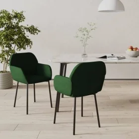 Sillas de comedor 2 unidades terciopelo verde oscuro by , dining chairs - Ref: Foro24-344703, Price: 112,08 €, Discount: %