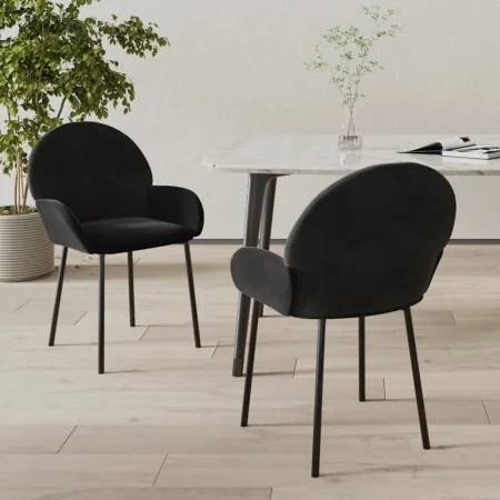 Sillas de comedor 2 unidades terciopelo negro von , Essstühle - Ref: Foro24-344769, Preis: 130,08 €, Rabatt: %