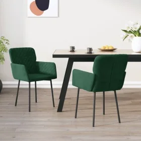 Sillas de comedor 2 unidades terciopelo verde oscuro von , Essstühle - Ref: Foro24-344781, Preis: 133,77 €, Rabatt: %