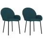 Sillas de comedor 2 unidades terciopelo azul by , dining chairs - Ref: Foro24-344762, Price: 117,30 €, Discount: %
