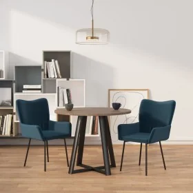 Sillas de comedor 2 unidades terciopelo azul by , dining chairs - Ref: Foro24-344885, Price: 109,84 €, Discount: %