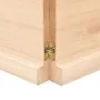 Estante de pared madera maciza roble sin tratar 220x40x(2-4) cm by , Shelves and shelves - Ref: Foro24-363614, Price: 105,09 ...