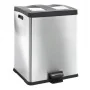 EKO Cubo de basura de pedal Rejoice 2x30 L plateado mate by , Waste containers - Ref: Foro24-440035, Price: 162,06 €, Discoun...