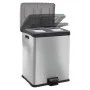 EKO Cubo de basura de pedal Rejoice 2x30 L plateado mate by , Waste containers - Ref: Foro24-440035, Price: 162,06 €, Discoun...