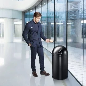 EKO Cubo de basura con tapa de empuje push 40 L negro mate von , Abfallbehälter - Ref: Foro24-440061, Preis: 101,46 €, Rabatt: %