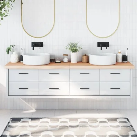 Encimera de baño madera maciza sin tratar 200x50x(2-6) cm by , Countertops - Ref: Foro24-3156078, Price: 137,18 €, Discount: %