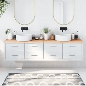 Encimera de baño madera maciza sin tratar 220x50x(2-6) cm von , Arbeitsplatten - Ref: Foro24-3156086, Preis: 152,99 €, Rabatt: %