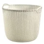 Curver Cesta de almacenamiento Knit redonda L blanco crema by , Storage baskets - Ref: Foro24-443843, Price: 37,98 €, Discoun...