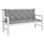 Cojín de banco de jardín tela Oxford gris 150x(50+50)x7 cm by , Cushions for chairs and sofas - Ref: Foro24-315017, Price: 52...