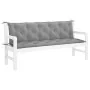 Cojín de banco de jardín tela Oxford gris 180x(50+50)x7 cm de , Cojines para sillas y sofás - Ref: Foro24-315029, Precio: 55,...