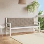 Cojín de banco de jardín tela Oxford taupe 180x(50+50)x7 cm by , Cushions for chairs and sofas - Ref: Foro24-315036, Price: 5...