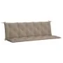 Cojín de banco de jardín tela Oxford taupe 180x(50+50)x7 cm by , Cushions for chairs and sofas - Ref: Foro24-315036, Price: 5...