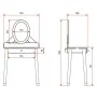 Vipack Mesa tocador para niños Billy con espejo madera blanco by , Bedroom Dressers - Ref: Foro24-442690, Price: 159,87 €, Di...