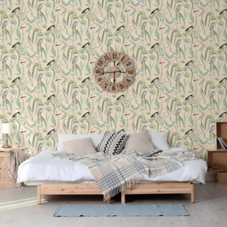DUTCH WALLCOVERINGS Papel pintado Flamingo color crema y menta von , Bemaltes Papier - Ref: Foro24-442563, Preis: 28,36 €, Ra...