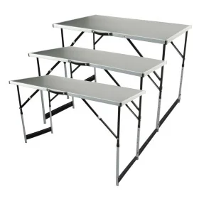 Brüder Mannesmann Set de mesas plegables multiusos 3 piezas aluminio by , Work tables - Ref: Foro24-443677, Price: 107,68 €, ...