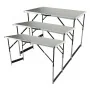 Brüder Mannesmann Set de mesas plegables multiusos 3 piezas aluminio by , Work tables - Ref: Foro24-443677, Price: 107,68 €, ...
