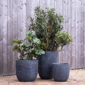 Capi Macetero Waste Rib gris 43x41 cm by , Pots and planters - Ref: Foro24-442100, Price: 86,55 €, Discount: %