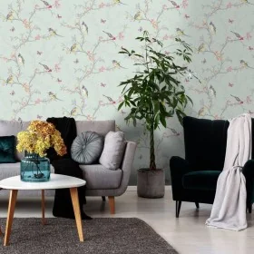 DUTCH WALLCOVERINGS Papel pintado Phoebe verde mint von , Bemaltes Papier - Ref: Foro24-442561, Preis: 27,03 €, Rabatt: %