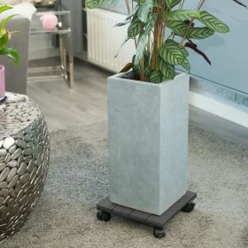 Nature Soporte con ruedas para plantas cuadrado WPC gris 30x30 cm by , Pot stands - Ref: Foro24-446402, Price: 28,77 €, Disco...
