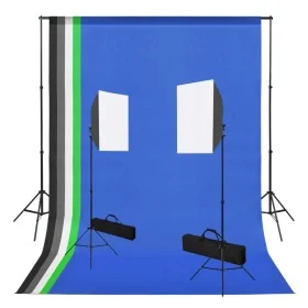 Kit de estudio fotográfico con luces softbox y fondos by , Flashes and studio lighting - Ref: Foro24-3051363, Price: 161,11 €...