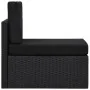 Juego de muebles de jardín 4 piezas ratán sintético negro by , Garden sets - Ref: Foro24-3054577, Price: 354,31 €, Discount: %