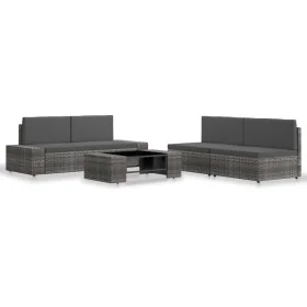 Juego de muebles de jardín 5 piezas ratán sintético gris von , Gartensets - Ref: Foro24-3054606, Preis: 419,23 €, Rabatt: %
