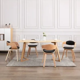 Sillas de comedor 4 uds madera curvada y cuero sintético von , Essstühle - Ref: Foro24-3054818, Preis: 556,14 €, Rabatt: %