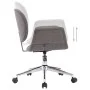 Sillas de comedor giratorias 2 unidades tela gris de , Sillas de comedor - Ref: Foro24-3054866, Precio: 278,42 €, Descuento: %