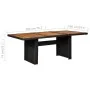 Juego de comedor de jardín 7 piezas ratán sintético negro by , Garden sets - Ref: Foro24-3057812, Price: 786,14 €, Discount: %