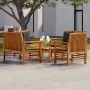 Juego de muebles jardín 5 pzas con cojines madera maciza acacia de , Conjuntos de jardín - Ref: Foro24-3058100, Precio: 675,8...
