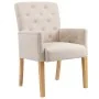 Sillas de comedor con reposabrazos 6 unidades de tela beige von , Essstühle - Ref: Foro24-3058299, Preis: 1,00 €, Rabatt: %