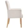 Sillas de comedor con reposabrazos 6 unidades de tela beige von , Essstühle - Ref: Foro24-3058299, Preis: 1,00 €, Rabatt: %