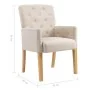 Sillas de comedor con reposabrazos 6 unidades de tela beige von , Essstühle - Ref: Foro24-3058299, Preis: 1,00 €, Rabatt: %