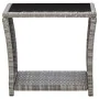 Set de muebles de jardín 3 pzas y cojines ratán sintético gris by , Garden sets - Ref: Foro24-3059364, Price: 316,15 €, Disco...