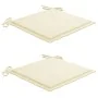 Sillas de jardín con cojines 2 uds madera maciza acacia y acero by , Garden chairs - Ref: Foro24-3061490, Price: 251,40 €, Di...
