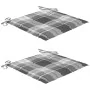 Sillas de jardín con cojines 2 uds madera maciza teca y acero von , Gartenstühle - Ref: Foro24-3061529, Preis: 275,02 €, Raba...