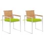 Sillas de jardín con cojines 2 uds madera maciza teca y acero by , Garden chairs - Ref: Foro24-3061541, Price: 277,24 €, Disc...