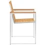 Sillas de jardín con cojines 2 uds madera maciza teca y acero de , Sillas de jardín - Ref: Foro24-3061522, Precio: 279,06 €, ...