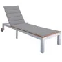 Tumbona con cojín madera maciza de acacia y acero galvanizado von , Liegen - Ref: Foro24-3061543, Preis: 260,92 €, Rabatt: %
