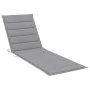 Tumbona de jardín con mesa y cojín madera maciza de acacia de , Tumbonas - Ref: Foro24-3061618, Precio: 241,78 €, Descuento: %