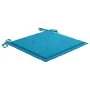 Sillas de jardín 2 unidades con cojines azules madera de teca von , Gartenstühle - Ref: Foro24-3062464, Preis: 137,76 €, Raba...