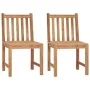 Sillas de jardín 2 uds madera maciza de teca con cojines von , Gartenstühle - Ref: Foro24-3062937, Preis: 231,21 €, Rabatt: %