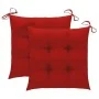 Sillas de jardín 2 uds madera maciza de teca con cojines von , Gartenstühle - Ref: Foro24-3062937, Preis: 231,21 €, Rabatt: %