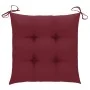Sillas de jardín 2 unidades madera maciza de teca con cojines by , Garden chairs - Ref: Foro24-3062940, Price: 231,21 €, Disc...