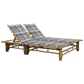 Tumbona con cojines para 2 personas bambú von , Liegen - Ref: Foro24-3063959, Preis: 339,55 €, Rabatt: %