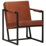 Sillón de cuero auténtico marrón by , Armchairs - Ref: Foro24-247800, Price: 220,01 €, Discount: %