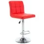 Taburetes de cocina 2 unidades cuero sintético rojo by , Kitchen stools - Ref: Foro24-323635, Price: 145,19 €, Discount: %