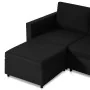 Sofá cama extraíble de 4 plazas tela negro de , Sofás - Ref: Foro24-287224, Precio: 1,00 €, Descuento: %