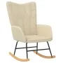 Silla mecedora de tela color crema von , Schaukelstühle - Ref: Foro24-327613, Preis: 113,34 €, Rabatt: %